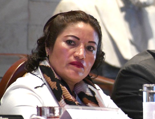 FOTO 1.1 Diputada Elena Cuevas Hernández, presidenta de la Comisión Permanente de Infraestructuras, Desarrollo Urbano y Ordenamiento Territorial Sustentable de la LXIV Legislatura