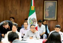 Se reúne Rosa Icela Rodríguez en Oaxaca con Mario Delgado y representantes del magisterio