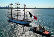 Finalizan en New York reparaciones del Buque Escuela Cuauhtémoc, regresa a México