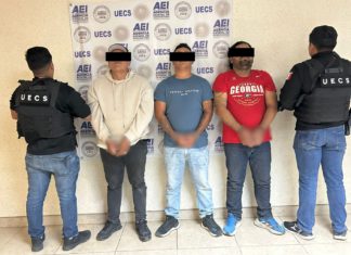 Detienen a tres personas por secuestro exprés, derivado de denuncia contra célula dedicada a préstamos “Gota a Gota”