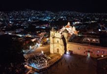 Oaxaca de Juárez brilla con la nueva iluminación de la Basílica de la Soledad