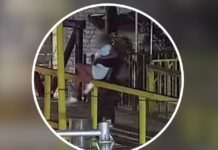 Salvaguardan a mujer en riesgo en puente peatonal de colonia Miguel Alemán