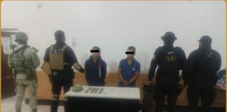 Aseguran autoridades a personas, armas y drogas en la Sierra de Flores Magón