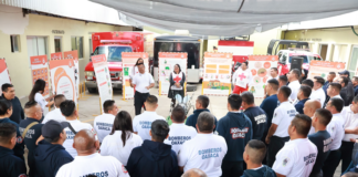Se suma Bomberos de Oaxaca a la campaña “Adiós Mosquito” impulsada por la Cruz Roja