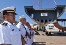 Realizan la puesta de quilla de la patrulla oceánica clase Yucatán OPV en Salina Cruz