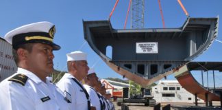 Realizan la puesta de quilla de la patrulla oceánica clase Yucatán OPV en Salina Cruz