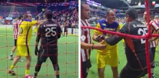 Agrede Cuauhtémoc Blanco a portero en partido de leyendas