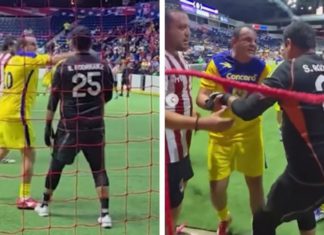 Agrede Cuauhtémoc Blanco a portero en partido de leyendas