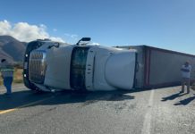 Evento de norte provoca volcaduras en la autopista 190 del Istmo