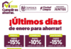 Últimos días de enero con descuentos mayores en “Cumplir es Ahorrar”