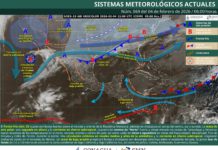 Avance del frente frío número 33 provocará lluvias y bajas temperaturas