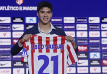 Mexicano Obed Vargas es presentado con el Atlético de Madrid