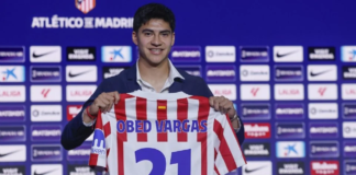 Mexicano Obed Vargas es presentado con el Atlético de Madrid