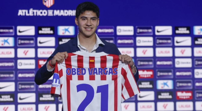 Mexicano Obed Vargas es presentado con el Atlético de Madrid