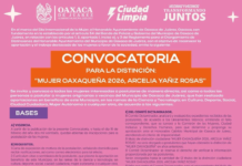 Emiten convocatoria para la distinción “Mujer Oaxaqueña 2026, Arcelia Yañiz Rosas”