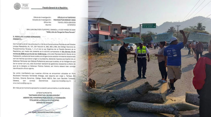 Bloqueo en Jacatepec escala a nivel federal; FGR abre carpetas por obstrucción de vías