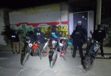 Catean domicilio en San Andrés Zautla; aseguran tres motocicletas con reporte de robo