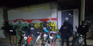 Catean domicilio en San Andrés Zautla; aseguran tres motocicletas con reporte de robo