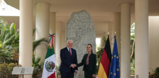 Recibe Claudia Sheinbaum a presidente de Alemania Frank-Walter Steinmeier