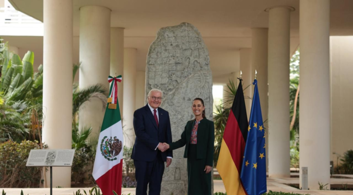 Recibe Claudia Sheinbaum a presidente de Alemania Frank-Walter Steinmeier