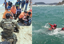Rescata Marina a dos turistas en playas de Oaxaca y BC