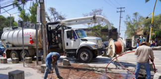 Intensifican labores de desazolve en Zona Metropolitana tras recientes lluvias