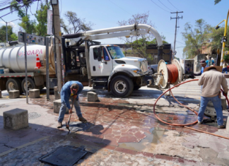 Intensifican labores de desazolve en Zona Metropolitana tras recientes lluvias
