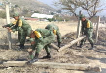 Realizan conscriptos del SMN labor en primaria de San Antonio de la Cal