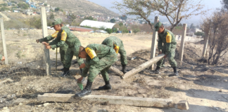 Realizan conscriptos del SMN labor en primaria de San Antonio de la Cal