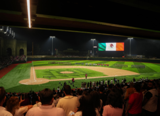 Inauguran el Estadio de Beisbol Yu´Va, nueva casa de los Guerreros de Oaxaca