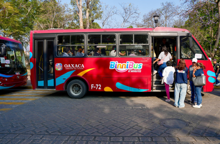 Concluye implementación de 35 rutas del BinniBus en Valles Centrales