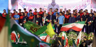 Dan eufórica despedida a selección de Irán rumbo al Mundial