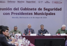 Realiza Harfuch reunión de seguridad en Michoacán