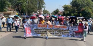 Amaga Sección 22 con paro indefinido; acusa falta de respuesta a sus demandas