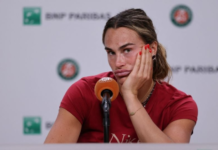 Sabalenka, inconsolable tras su derrota en Roland Garros