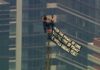 Pareja escala a la cima del Empire State de Nueva York