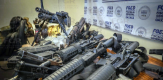 A proceso, cinco personas detenidas con armamento en Pinotepa
