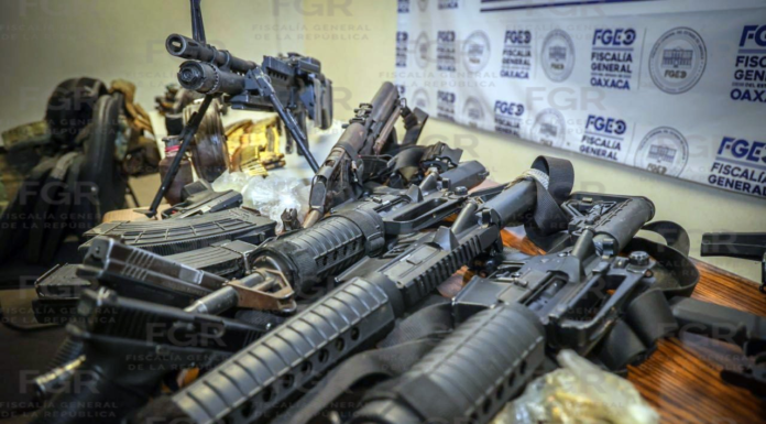 A proceso, cinco personas detenidas con armamento en Pinotepa