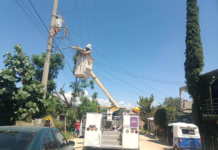 Municipio de Oaxaca de Juárez rehabilita alumbrado público