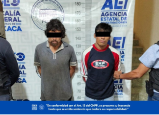 Operativo en Etla; hay dos personas detenidas y aseguran droga