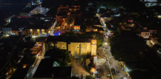 Templo de San Matías Jalatlaco estrena iluminación arquitectónica