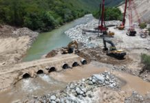 Avanza construcción del puente “El Tornillo” en la carretera al Istmo