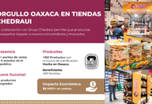 Productos 100 % oaxaqueños presentes en todo el país a través de tiendas Chedraui