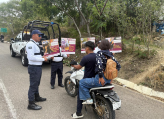 “Piensa, lleguemos a salvo”: concientiza Policía Vial a motociclistas