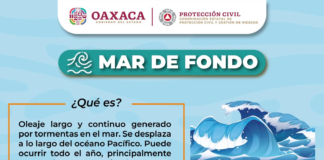 Exhortan a extremar precauciones ante Mar de Fondo en Oaxaca