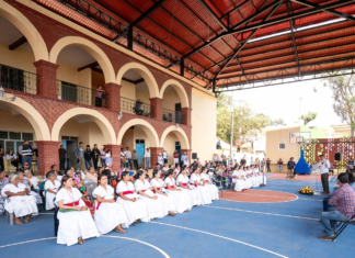 Inaugura obras de infraestructura en la Sierra Juárez