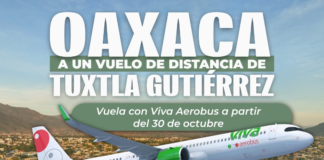 Oaxaca y Chiapas acortan distancias con nueva ruta aérea directa