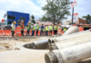 Paso a desnivel Monumento a Juárez registra avance; supervisan siete frentes de obra