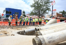 Paso a desnivel Monumento a Juárez registra avance; supervisan siete frentes de obra