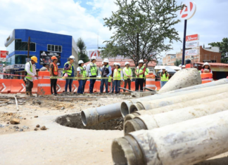 Paso a desnivel Monumento a Juárez registra avance; supervisan siete frentes de obra
